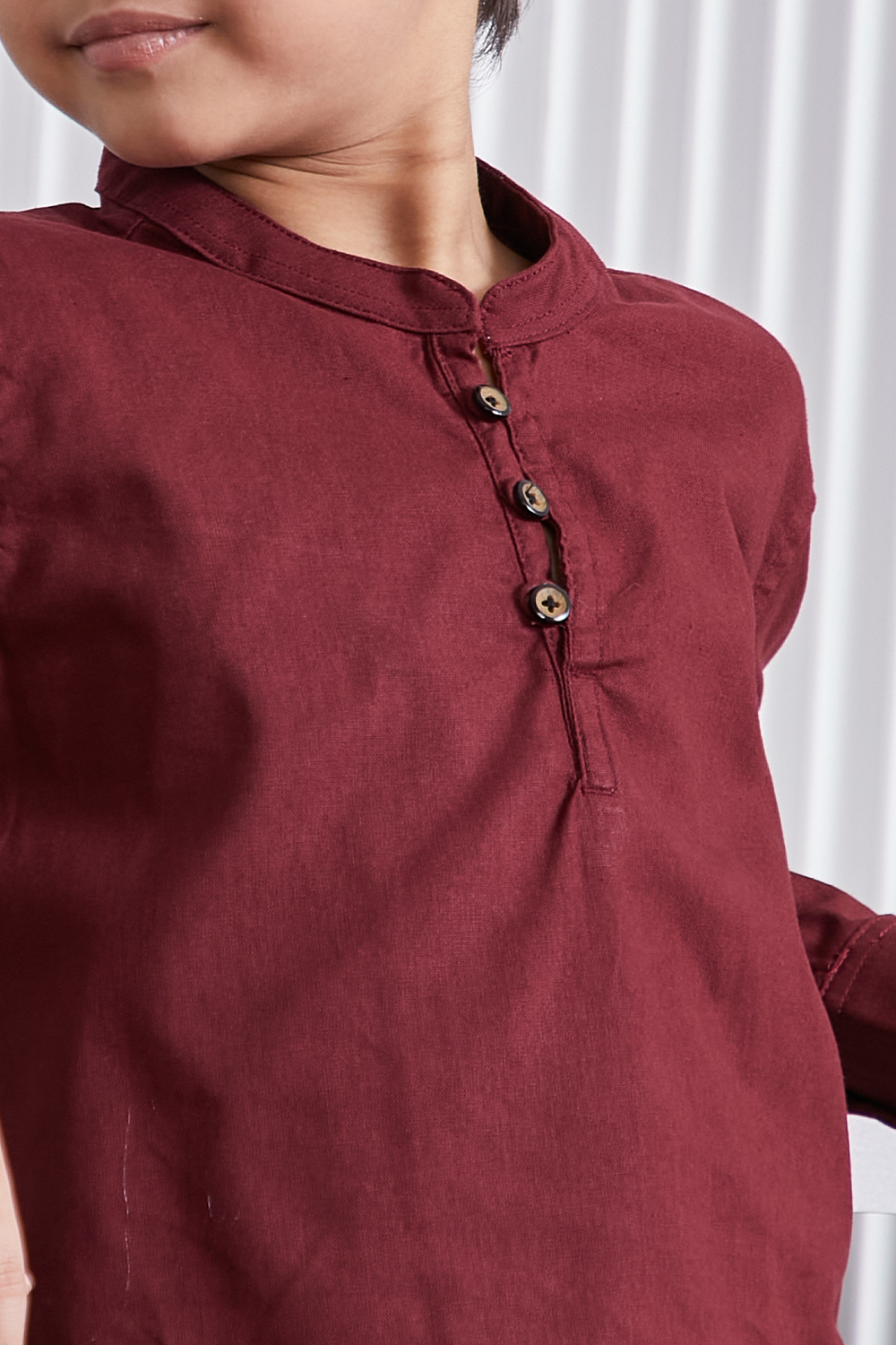Kurta Fahd Kids - Maroon